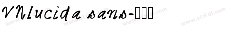 VNlucida sans字体转换